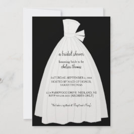 Invitación a la ducha nupcial {Negro}