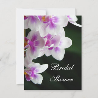 Invitación a la ducha nupcial Orquídea