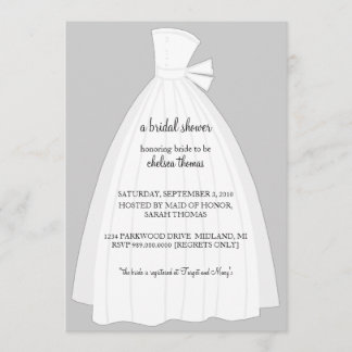 Invitación a la ducha nupcial {Silver}