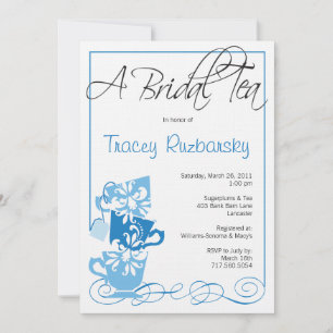 Invitación a la ducha nupcial - Té