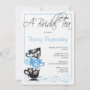 Invitación a la ducha nupcial - Té