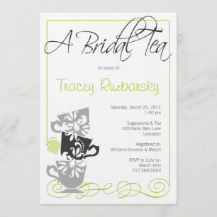 Invitación a la ducha nupcial - Té