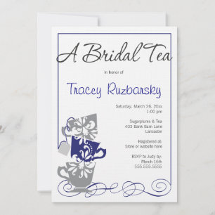 Invitación a la ducha nupcial - Té