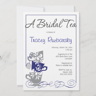 Invitación a la ducha nupcial - Té