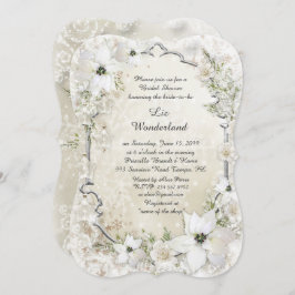 Invitación a la ducha nupcial,Winter Wonderland,co