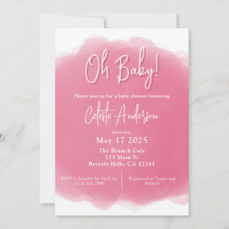 Invitación a la ducha para bebé Boho Baby Girl
