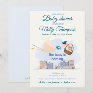 Invitación a la ducha para bebés