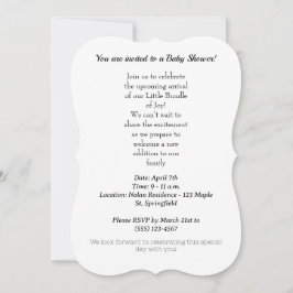 Invitación a la ducha para bebés