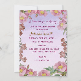 Invitación a la ducha para bebés