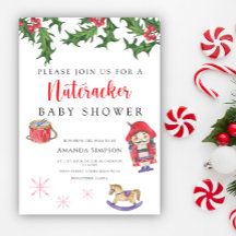 Invitación a la ducha para bebés con petaca