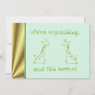 Invitación a la ducha para bebés Estamos esperando