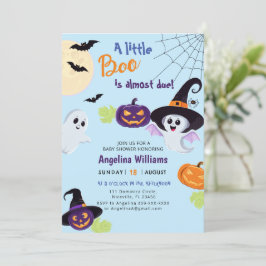 Invitación a la ducha para el Pequeño Boo Hallowee