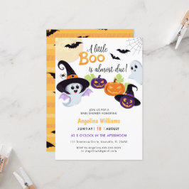 Invitación a la ducha para el Pequeño Boo Hallowee