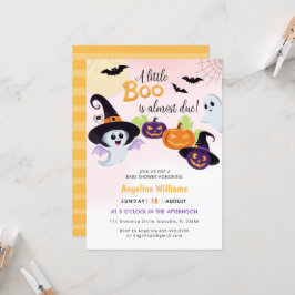 Invitación a la ducha para el Pequeño Boo Hallowee