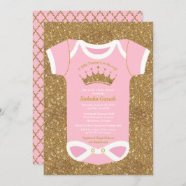 Invitación a la ducha para el traje de bebé de la