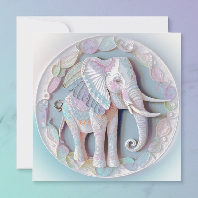 Invitación a la ducha para elefantes bebés (Subido por el creador)