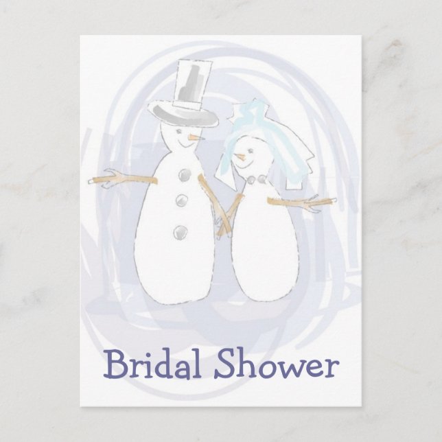 Invitación a la ducha Personalizado de invierno de (Anverso)