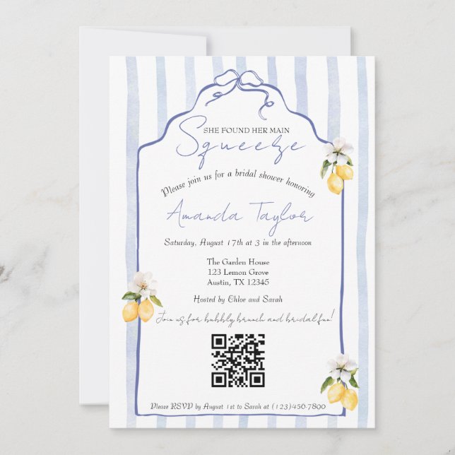 Invitación a la ducha principal de la brisa de apr (Anverso)