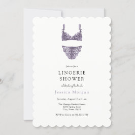 Invitación a la ducha Purple Lingerie