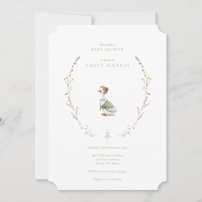 Invitación a la ducha - rosa libro de cuentos (Anverso)