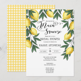 Invitación a la ducha tropical de la brida tropica