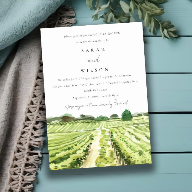 Invitación a la ducha Vineyard Parejas Vineyard Wi (Subido por el creador)