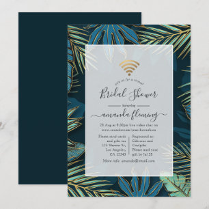 Invitación a la ducha virtual de noche tropical