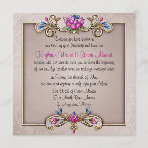 Invitación a la elegancia de joyas