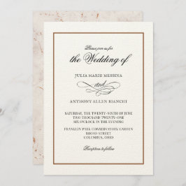 Invitación a la Elegancia Simple Marcado