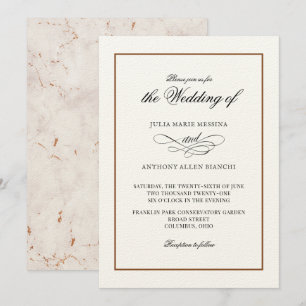 Invitación a la Elegancia Simple Marcado