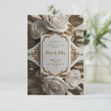 Invitación a la elegante boda blanca [personalizad