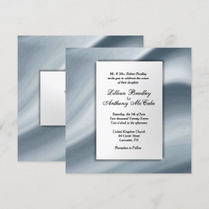 Invitación a la elegante boda de niebla