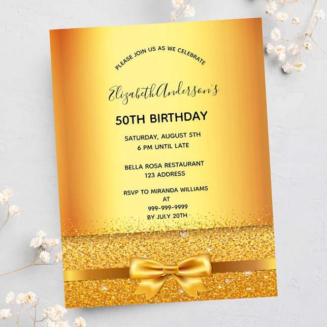 Invitación a la elegante reverencia de la fiesta d (Subido por el creador)