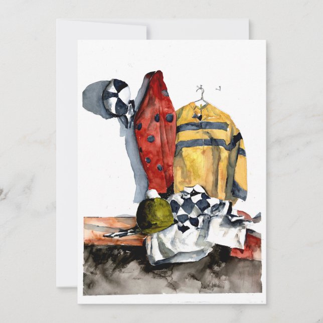 Invitación a la emoción de la carrera de caballos. (Anverso)