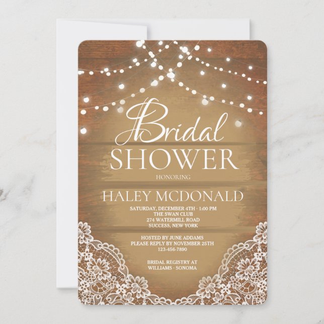 Invitación a la encaje de país (Anverso)