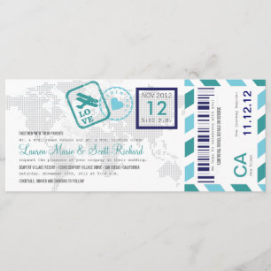 Invitación a la entrada de Airmail con tarjeta de