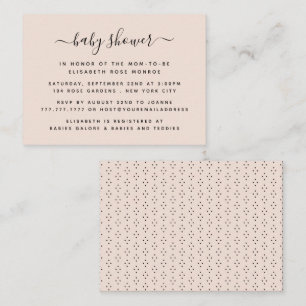Invitación a la entrada de Baby Shower con guión s