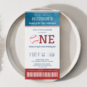 Invitación a la entrada de beisbol Rookie de prime