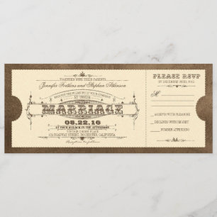 Invitación a la entrada de la vieja boda veneciana