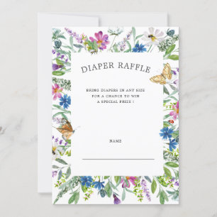 Invitación a la entrada de Raffle Raffle Floral Fl