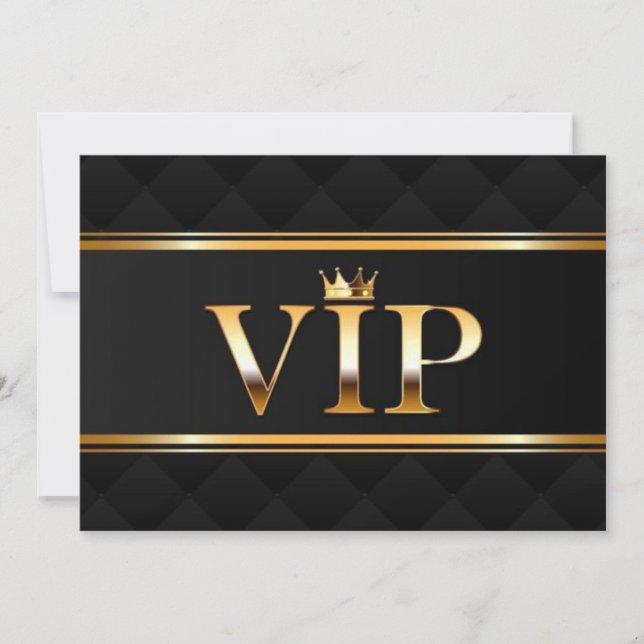 Invitación a la entrada del Fiesta VIP (Anverso)
