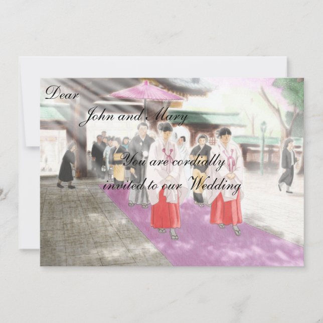 Invitación a la escarda por motivos japoneses (Anverso)