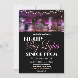 Invitación a la escuela secundaria Prom Prom Big C