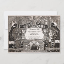 Invitación a la espeluznante del Personalizable vi