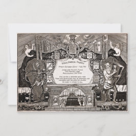 Invitación a la espeluznante del Personalizable vi