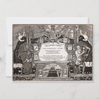 Invitación a la espeluznante del Personalizable vi