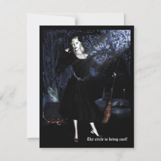 Invitación a la Fantasía de Samhain Witch Hallowee