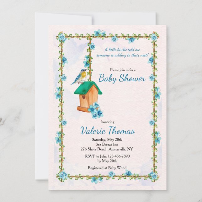 Invitación a la Felicidad de Bluebird (Anverso)