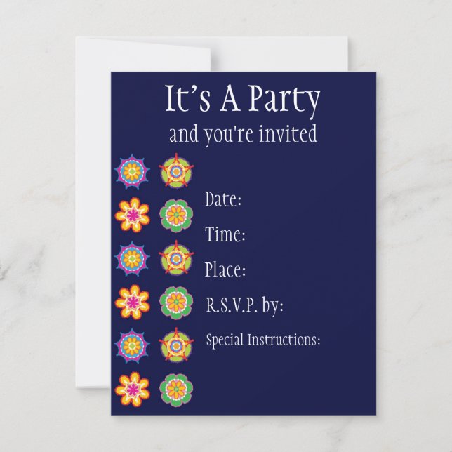 Invitación a la Fiesta (Anverso)