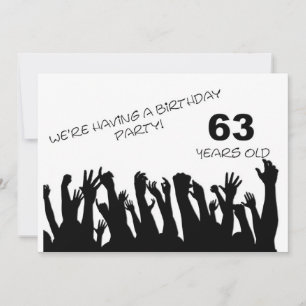 Invitación a la fiesta 63ª con multitudes aclamada
